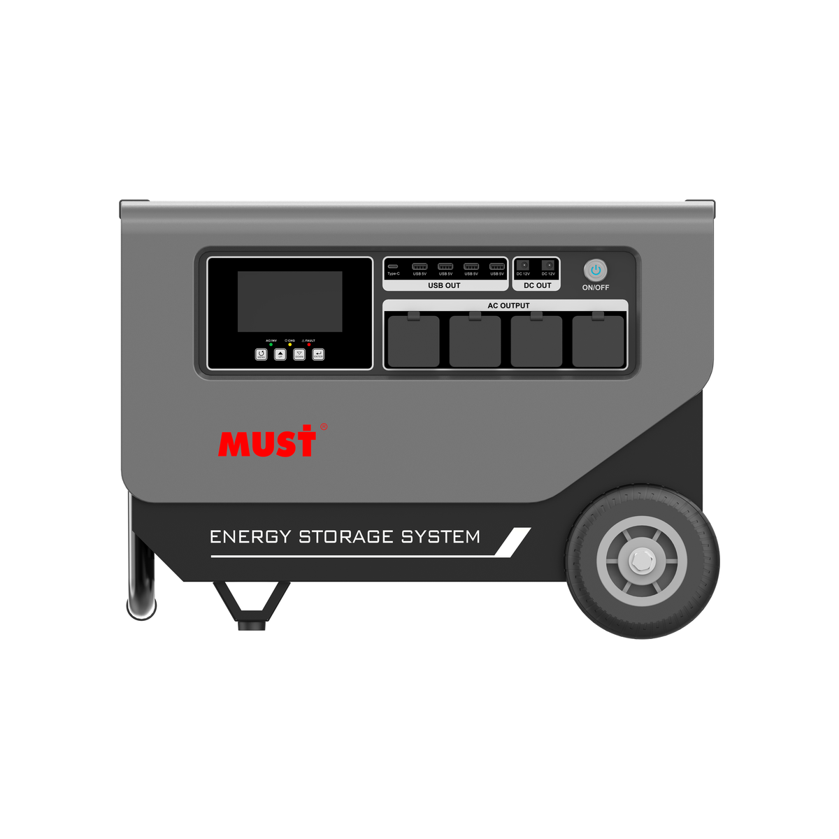 HBP1800 系列(2-4kW,2.56-5.12kWh)拉杆式 产品外观