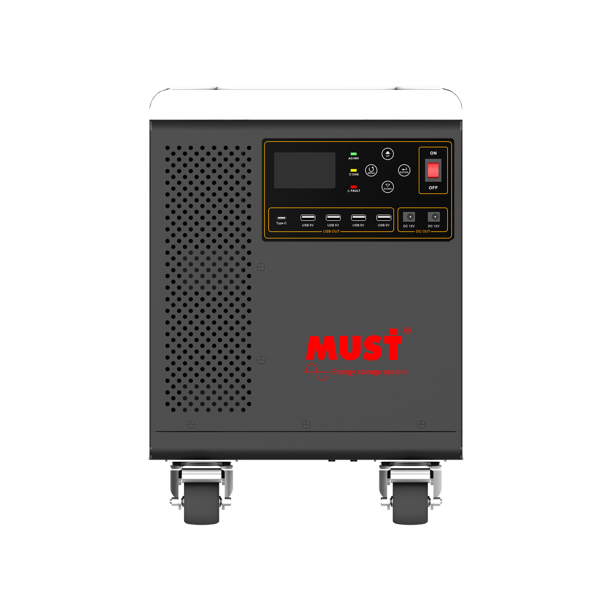 HBP1800 OS 系列（1.2-3kW，1.28-3.072kWh）移动式 产品外观